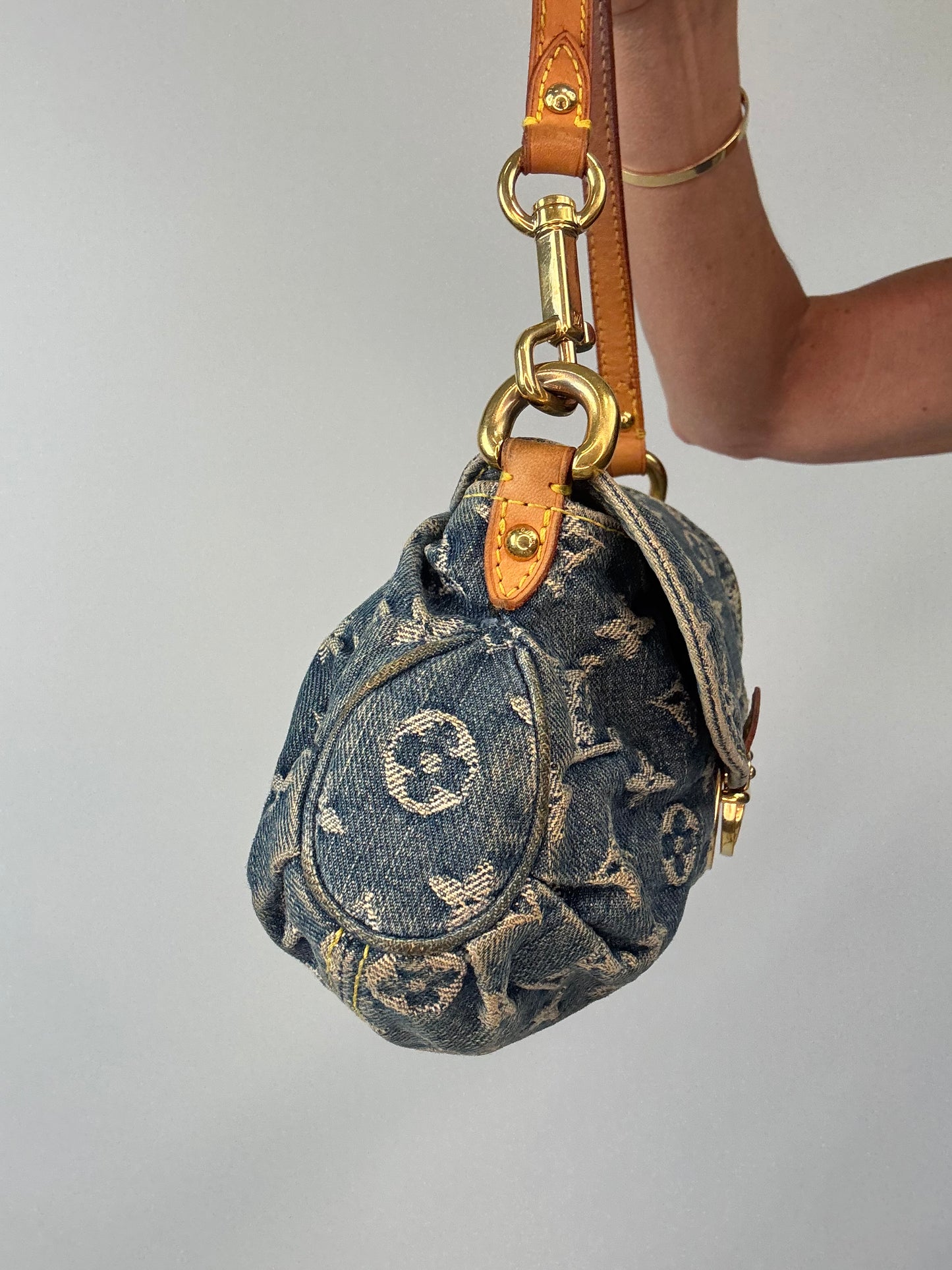 Louis Vuitton Monogram Denim Pleaty