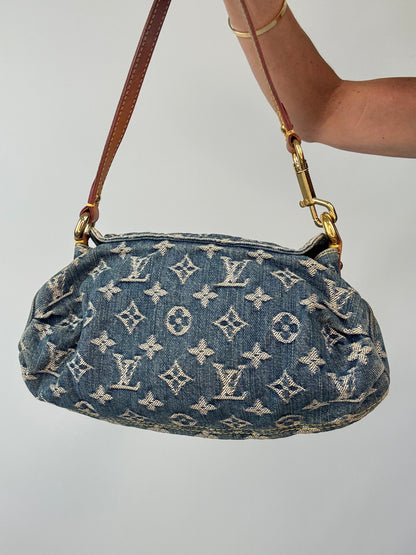 Louis Vuitton Monogram Denim Pleaty