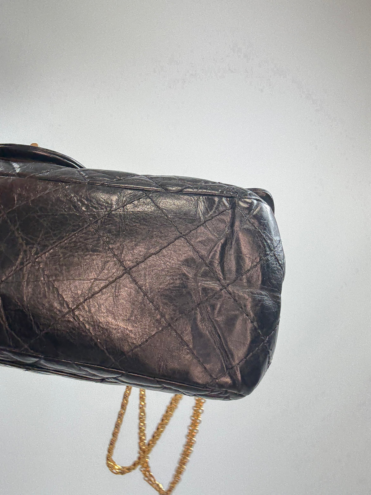 Chanel 2010–2011 2.55 Reissue 227 Double Flap Bag — Black.