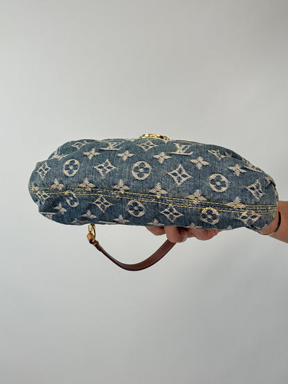 Louis Vuitton Monogram Denim Pleaty