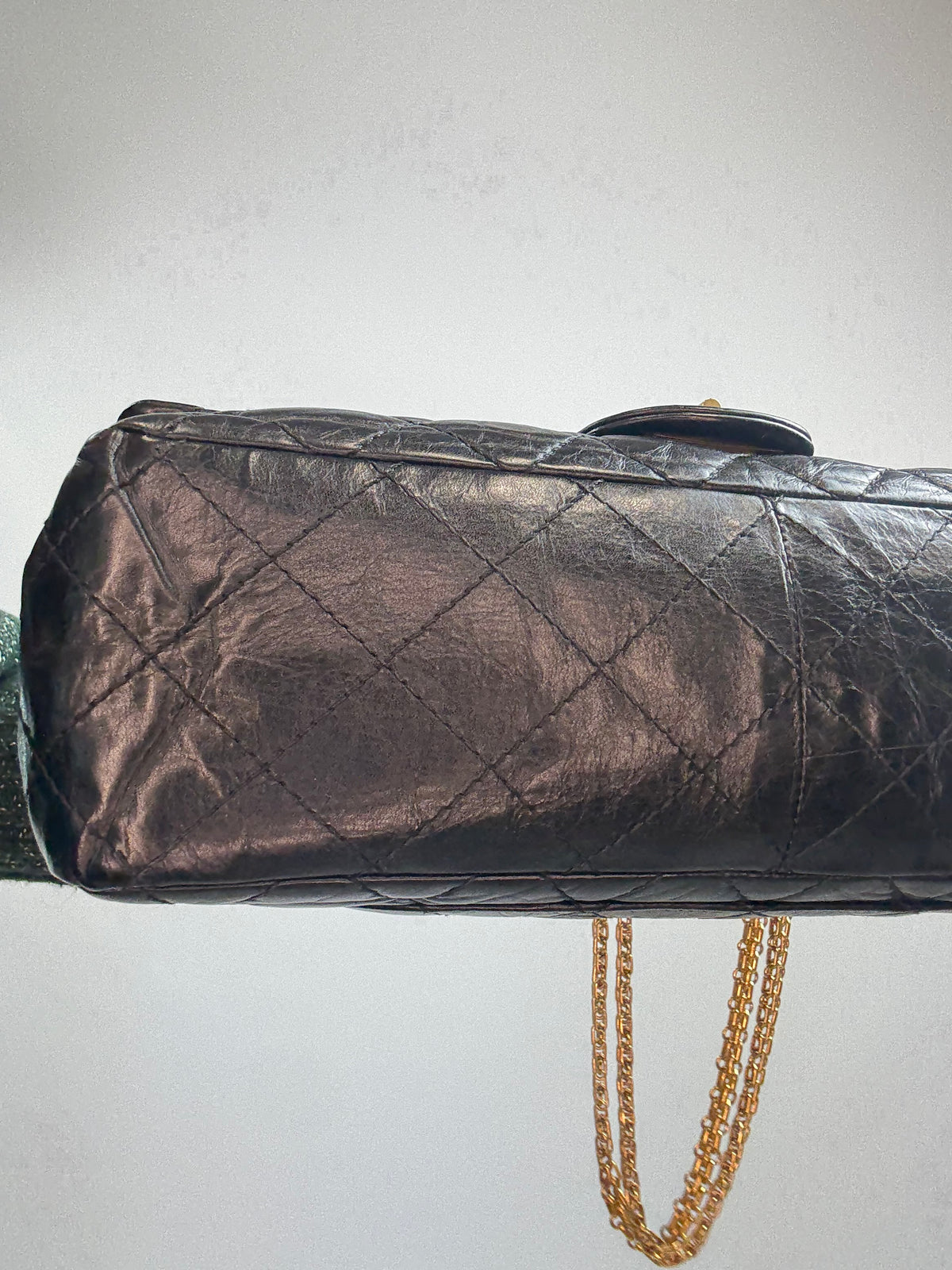 Chanel 2010–2011 2.55 Reissue 227 Double Flap Bag — Black.