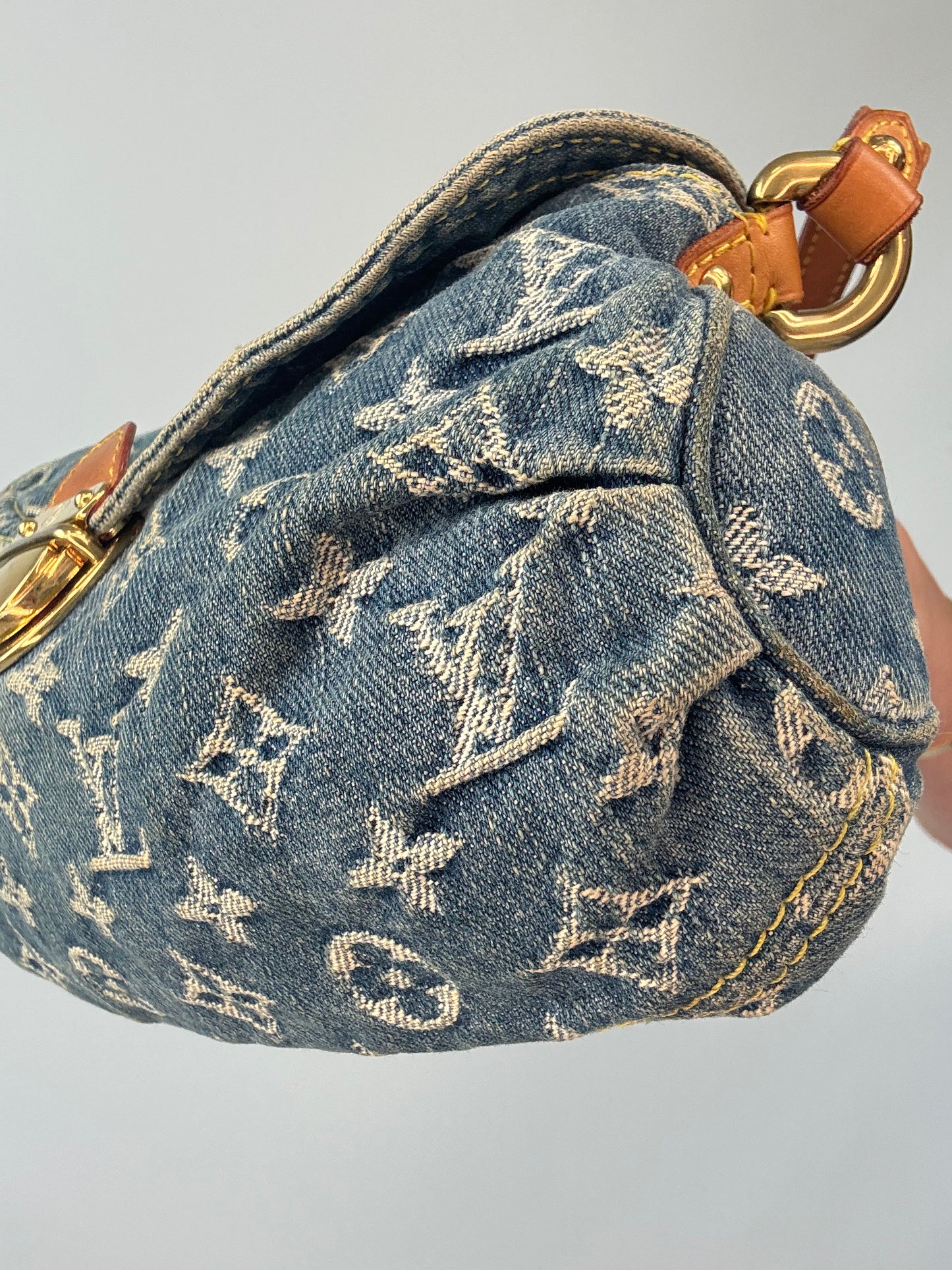 Louis Vuitton Monogram Denim Pleaty