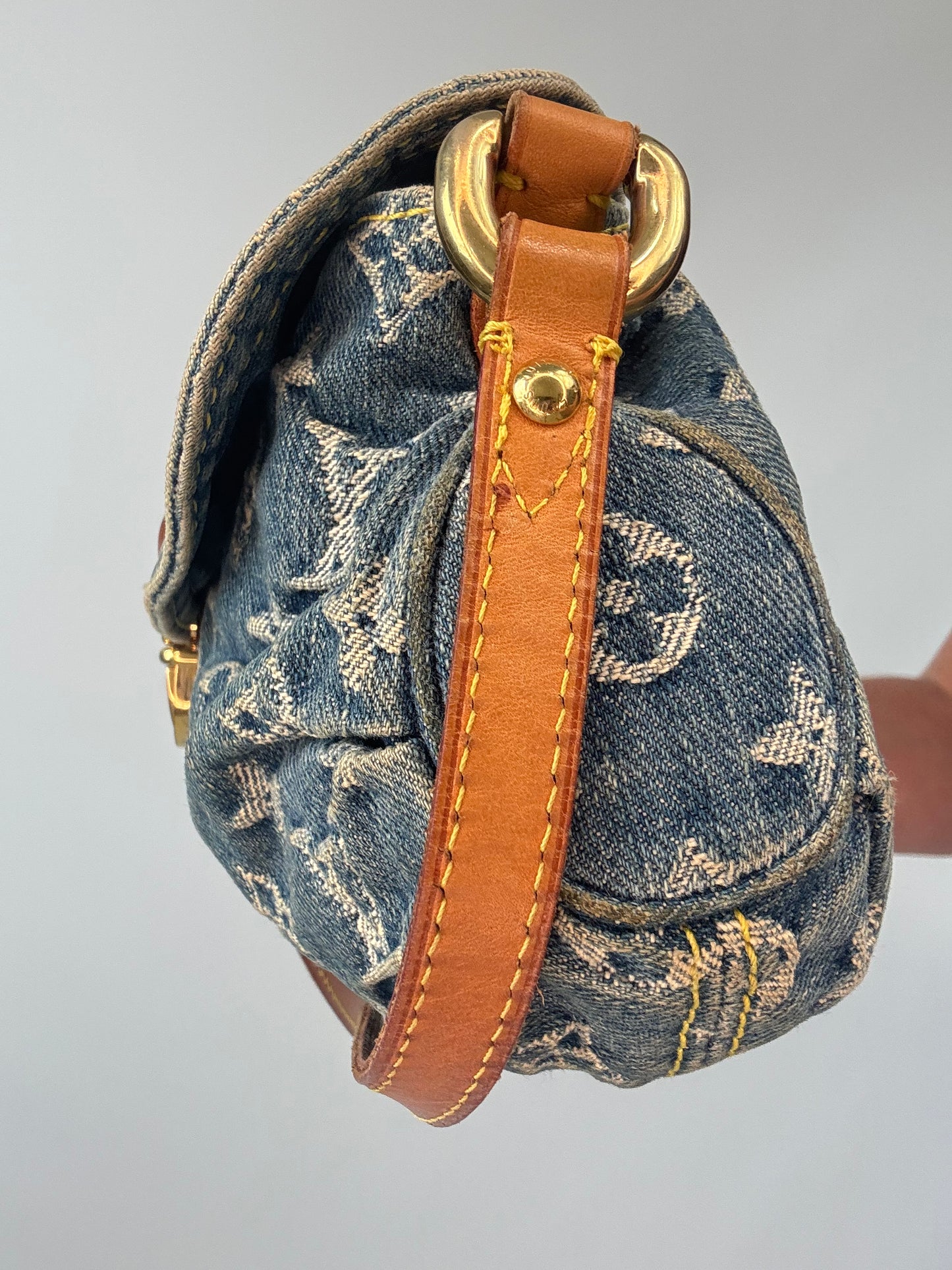 Louis Vuitton Monogram Denim Pleaty