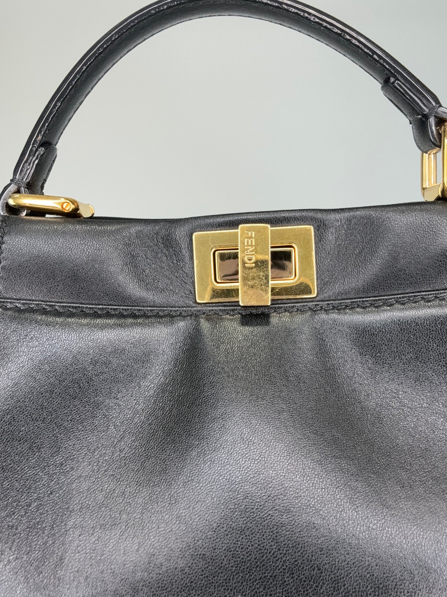 Fendi Mini Peekaboo Nappa Two way Bag