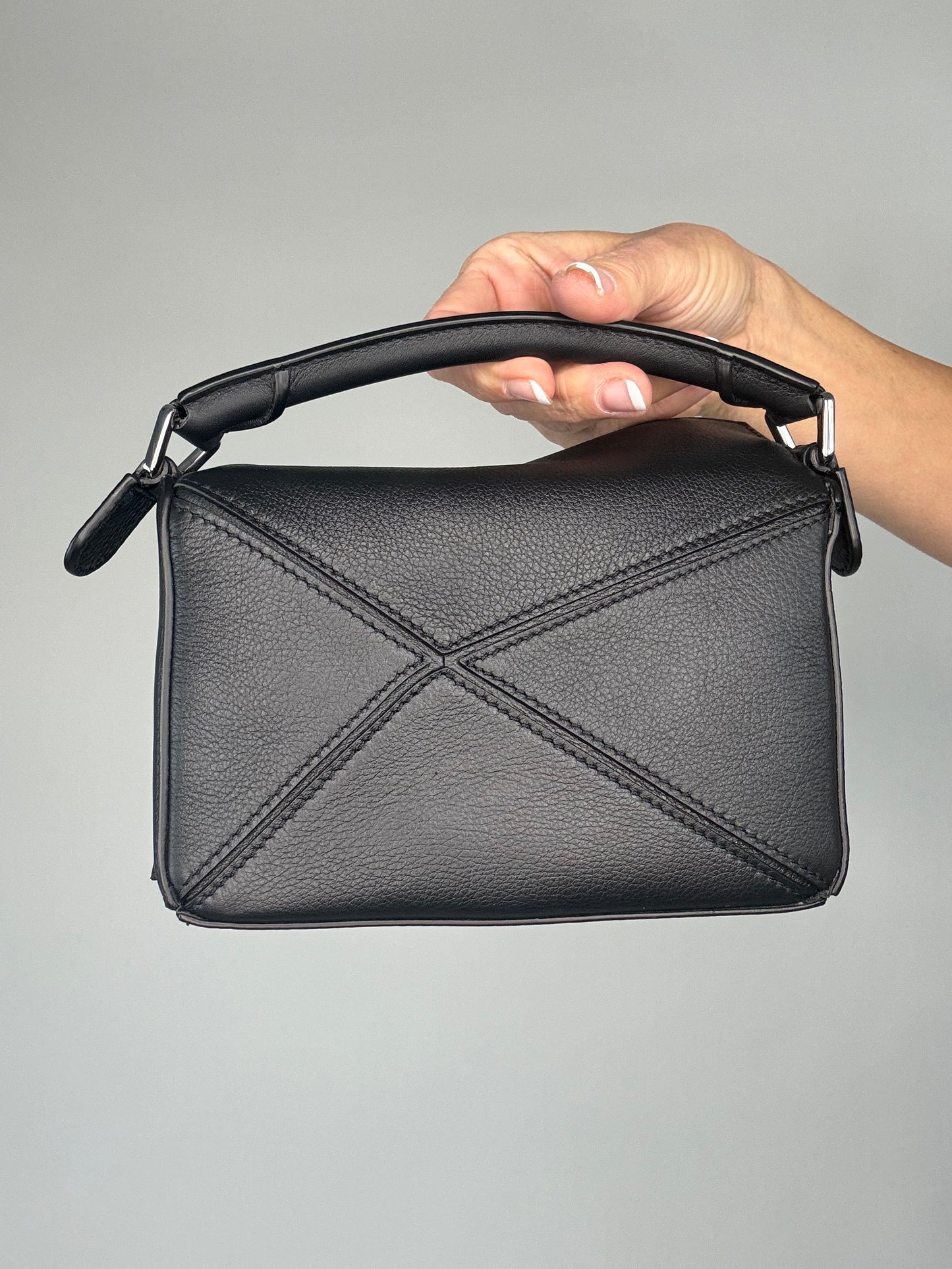 Loewe Mini Puzzle Black Crossbody