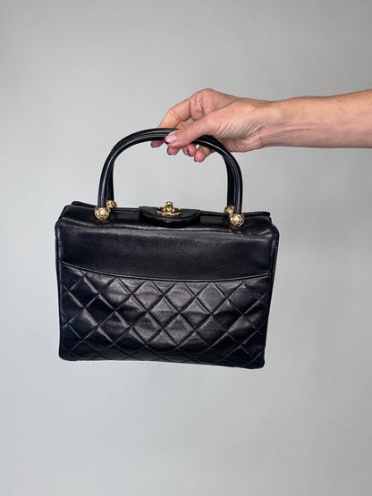 Chanel Rare Matelasse Top Handle Bag