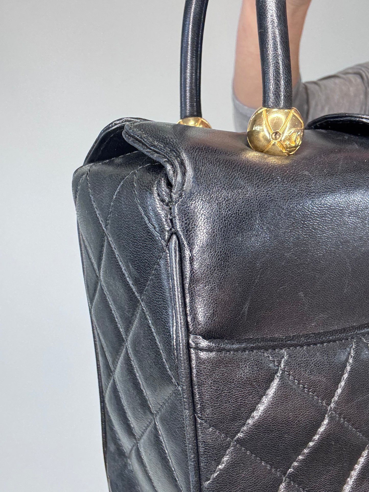 Chanel Rare Matelasse Top Handle Bag