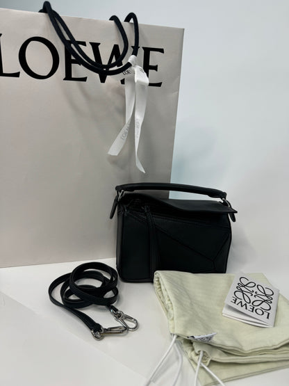 Loewe Mini Puzzle Black Crossbody