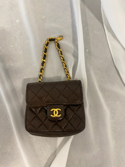 CHANEL Rare Matelasse Mini Mini Chain bag with chain belt