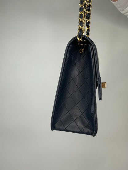 CHANEL Trapezoid Flap Bag Lambskin With Pouch