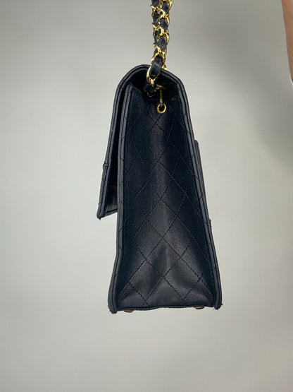 CHANEL Trapezoid Flap Bag Lambskin With Pouch