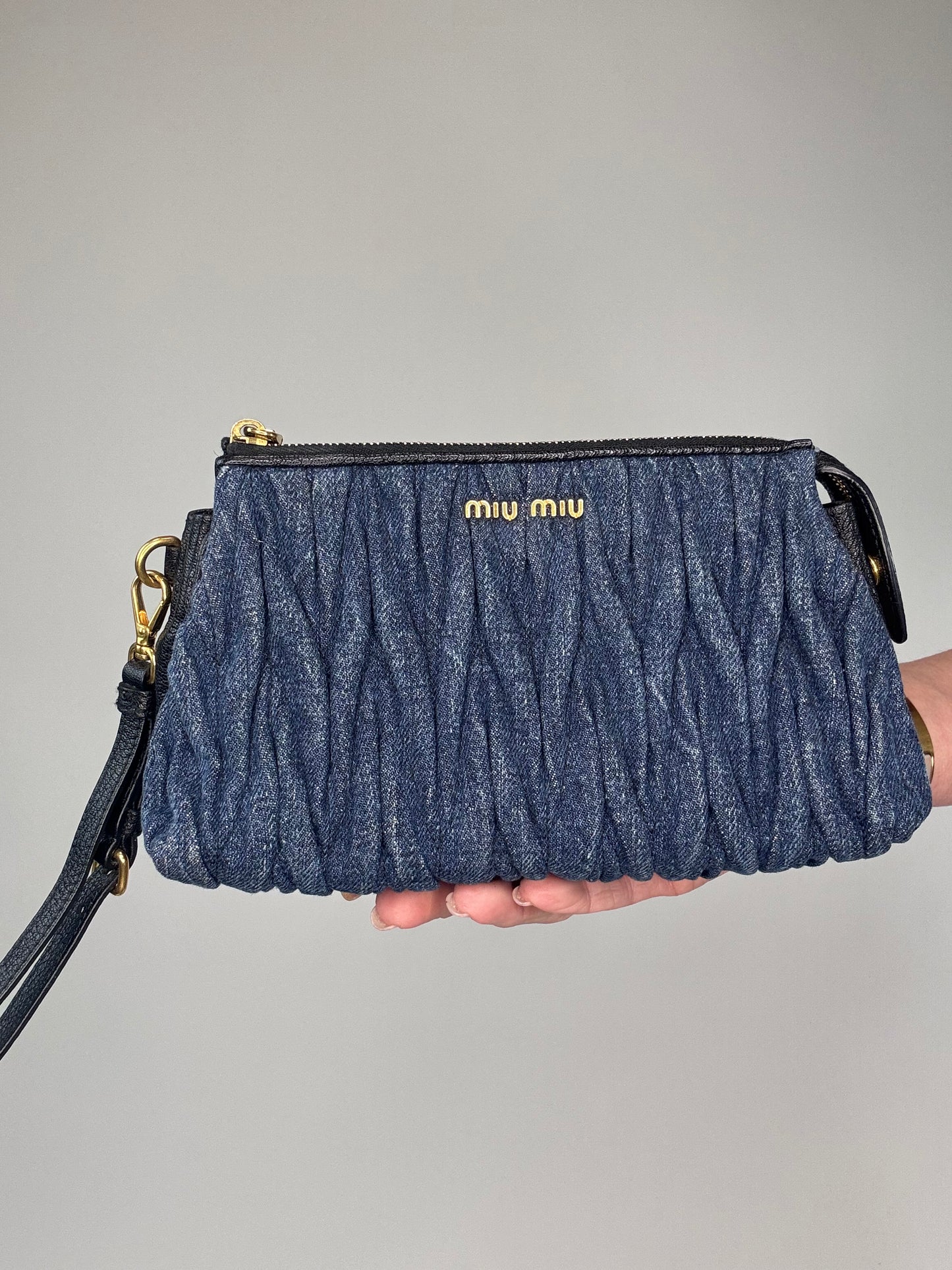 Miu Miu Denim Pouch