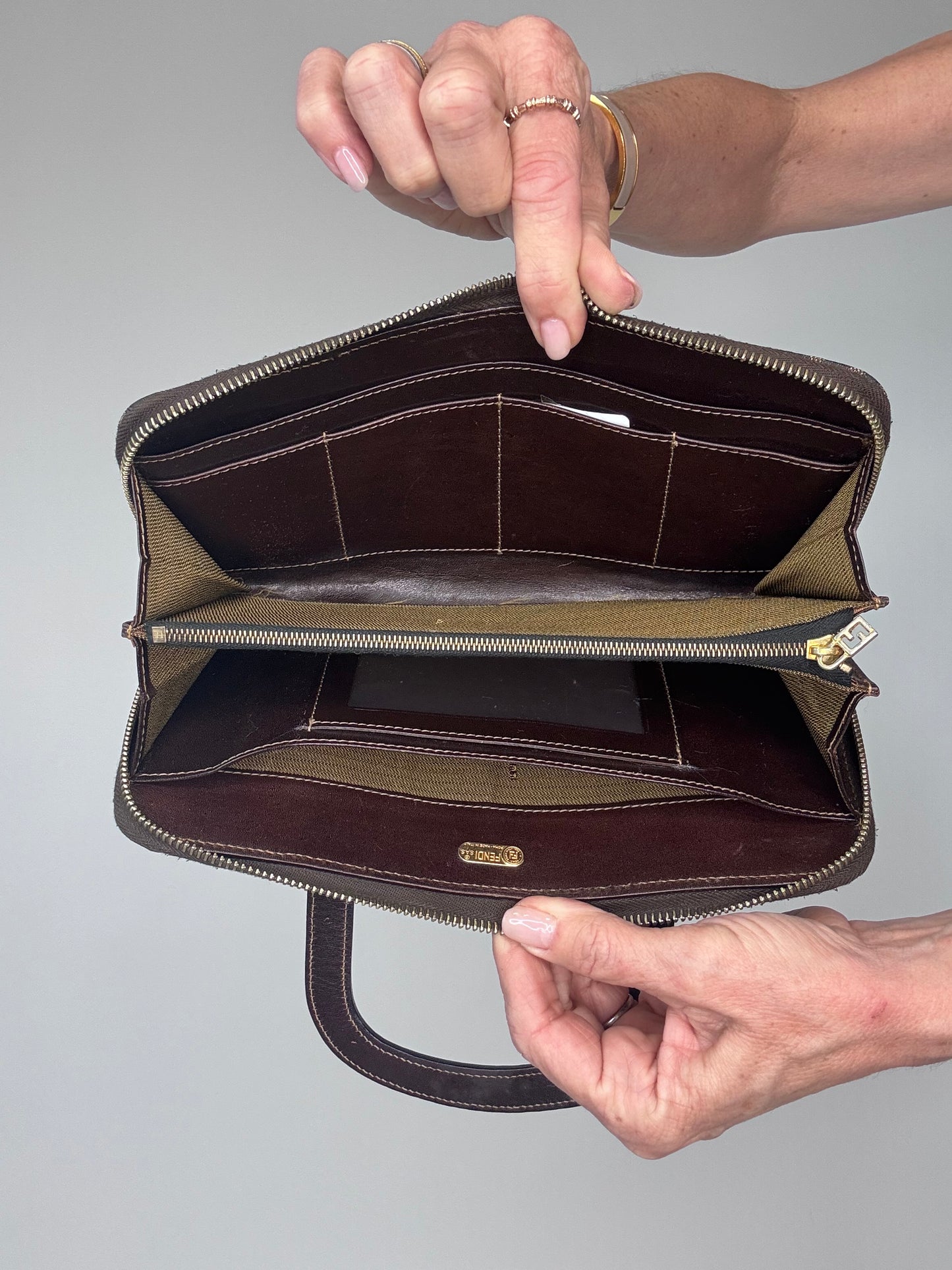 Fendi  Zucca Vintage Wallet Bag