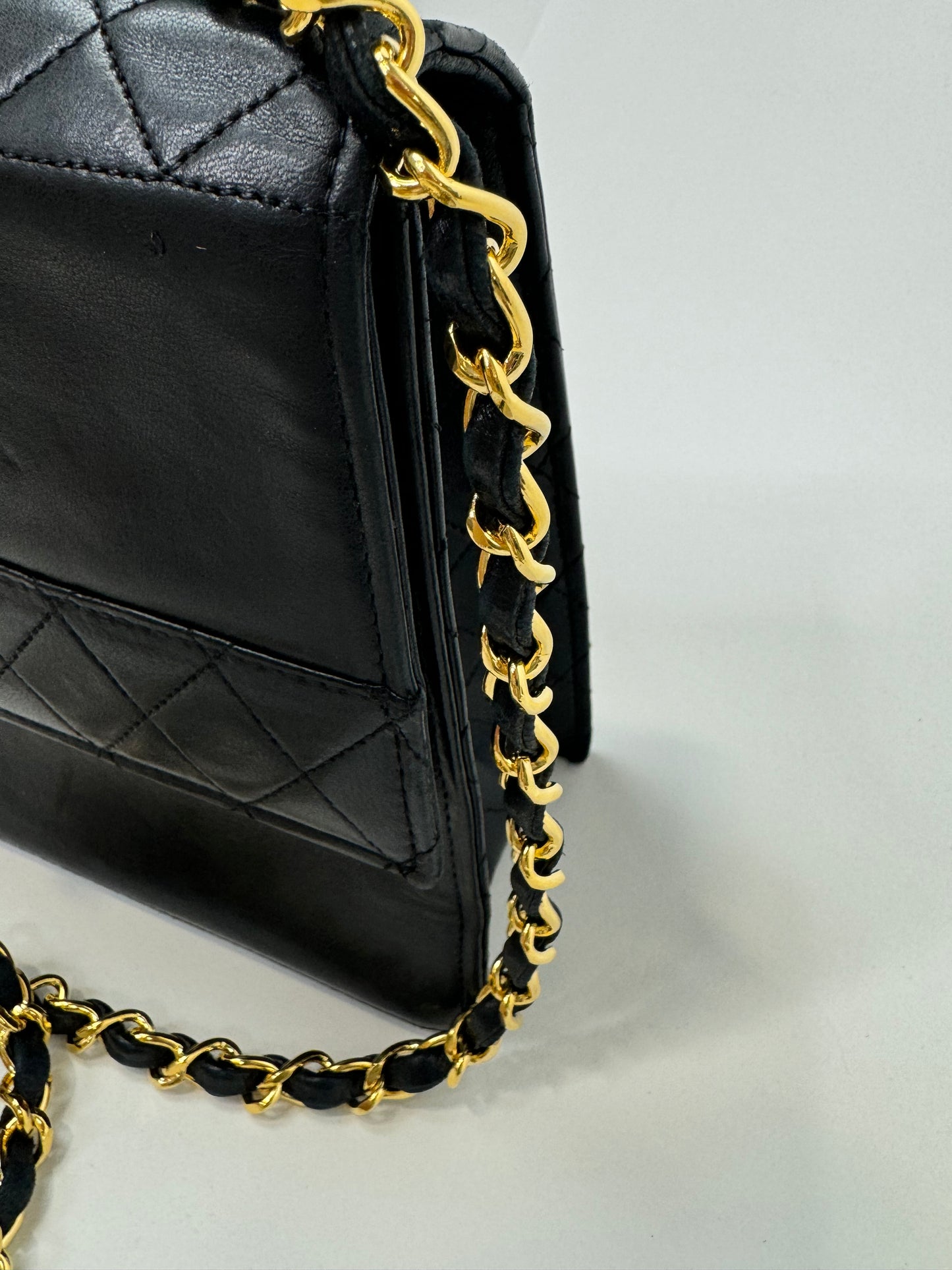 CHANEL Trapezoid Flap Bag Lambskin With Pouch