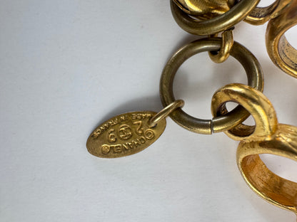 Chanel  Rare Vintage CC Medallion Chain Link Bracelet