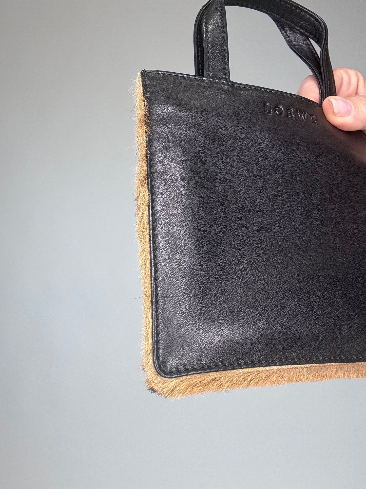 Loewe Pony Hair, Leather Leopard Mini Bag