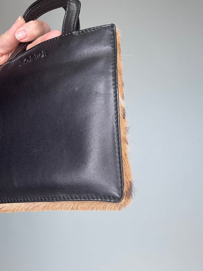 Loewe Pony Hair, Leather Leopard Mini Bag
