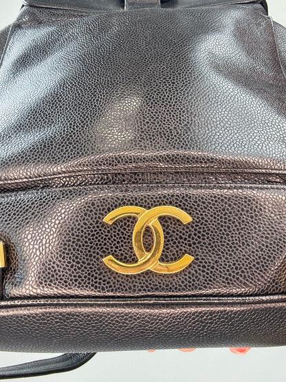 Chanel Vinatge Triple CC Caviar Backpack