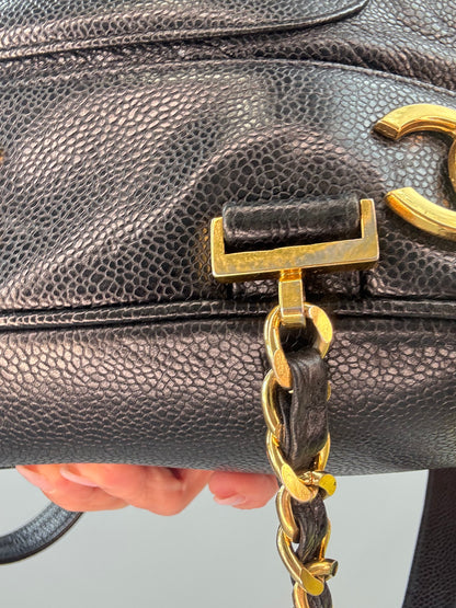 Chanel Vinatge Triple CC Caviar Backpack