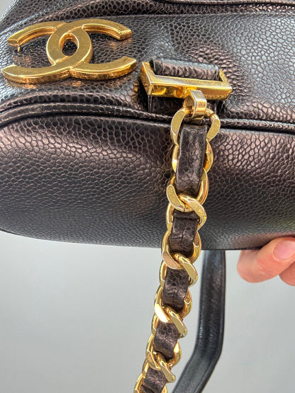 Chanel Vinatge Triple CC Caviar Backpack