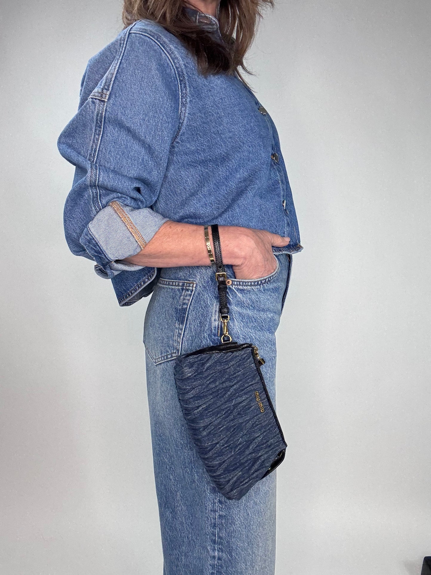 Miu Miu Denim Pouch