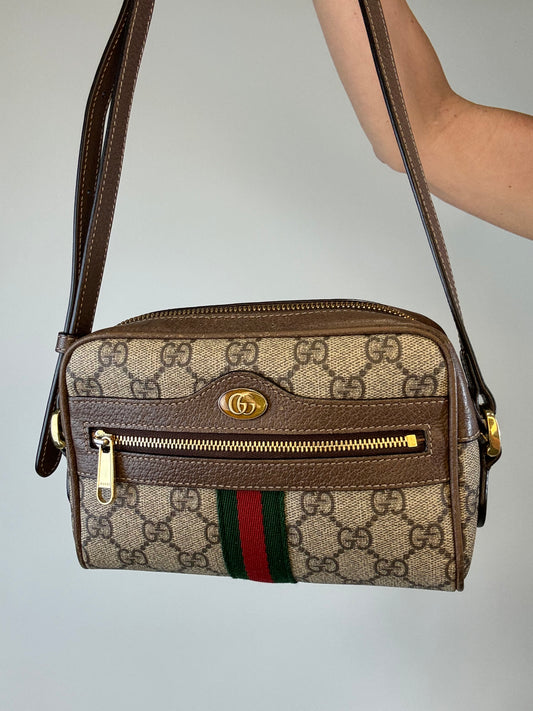 GUCCI Ophidia GG Supreme Mini Bag Shoulder Bag