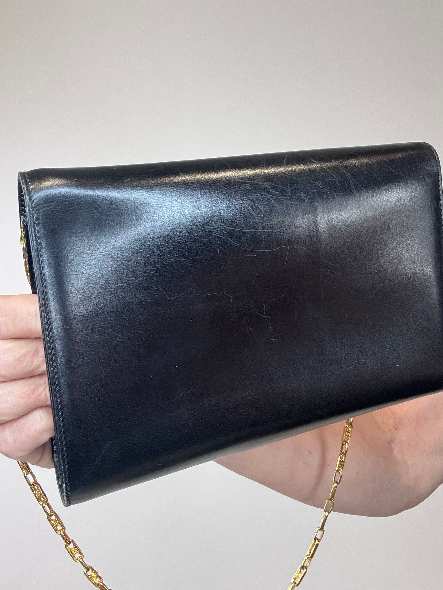 Celine Vintage Carriage Triomphe Chain Bag