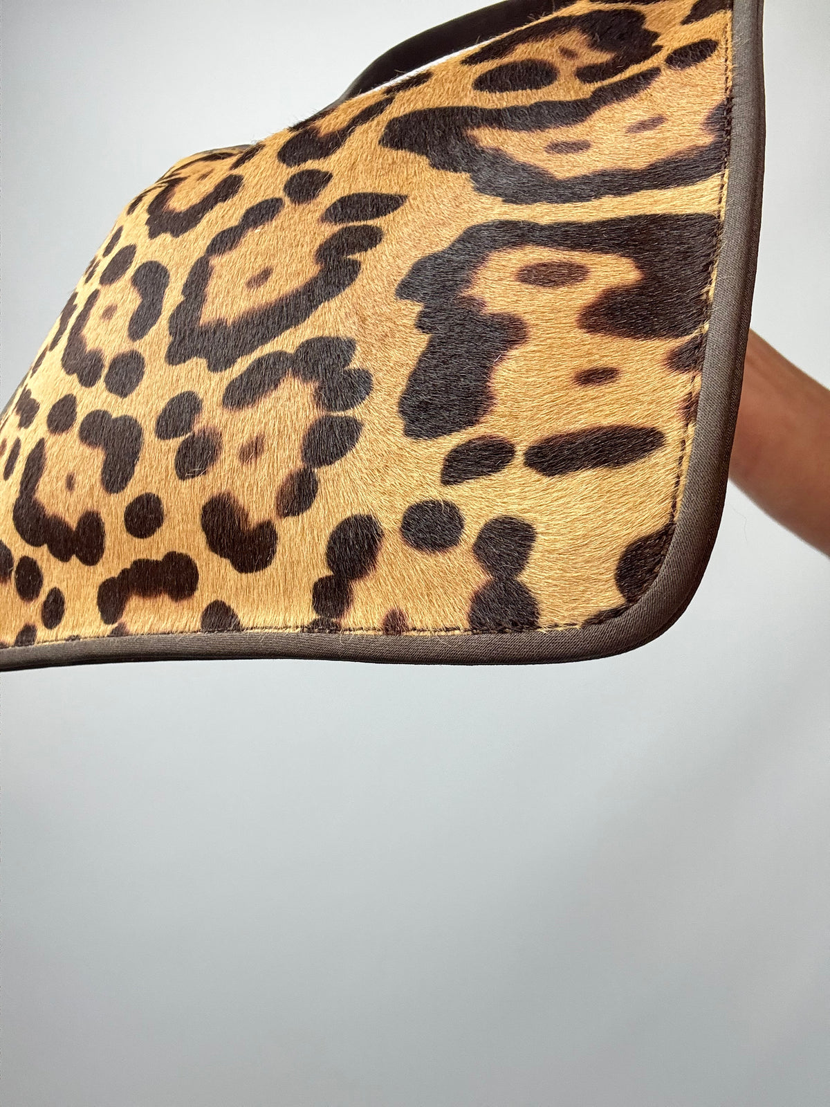 Fendi Vintage Leopard Pony Hair Small Tote