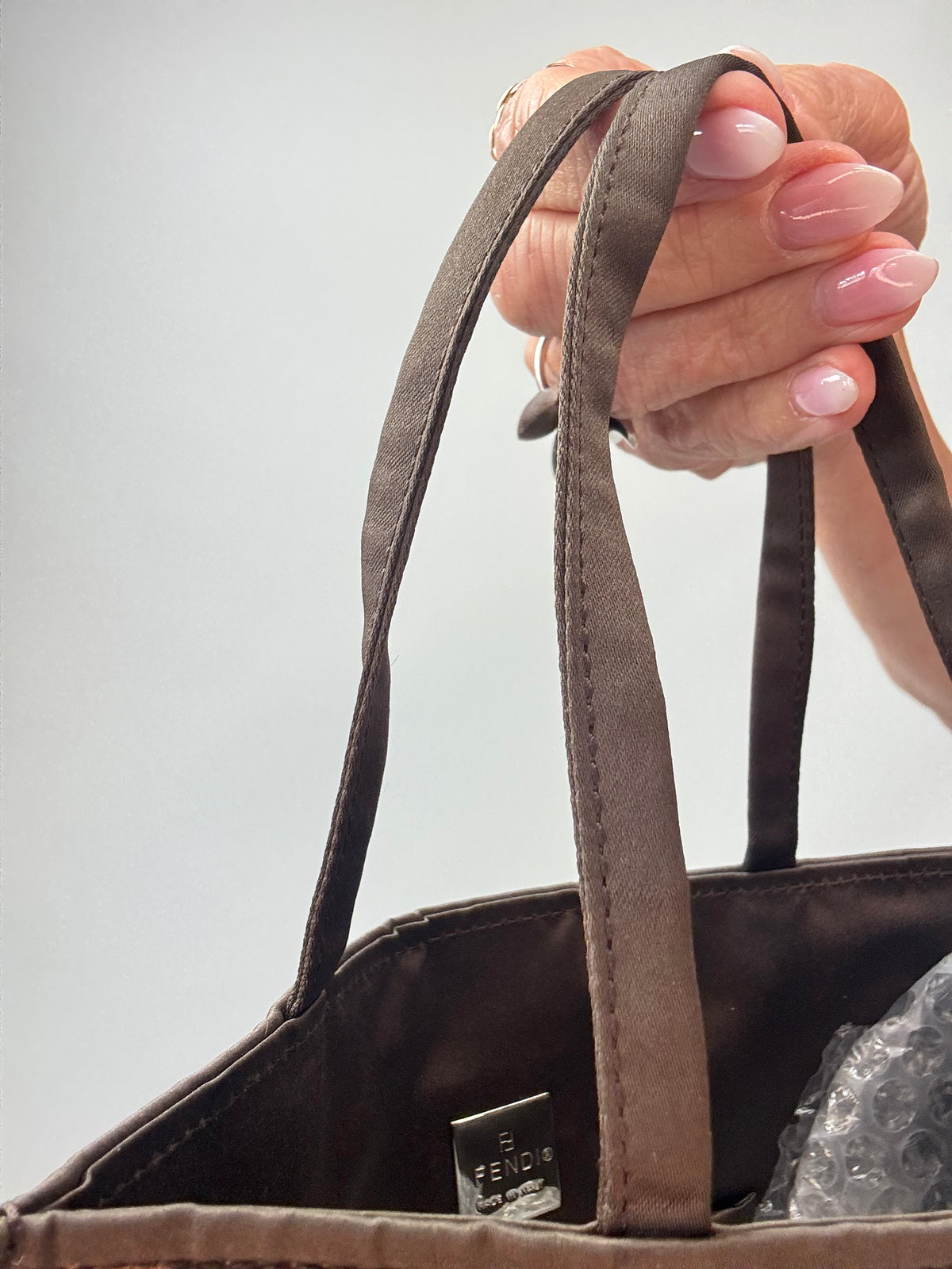 Fendi Vintage Leopard Pony Hair Small Tote