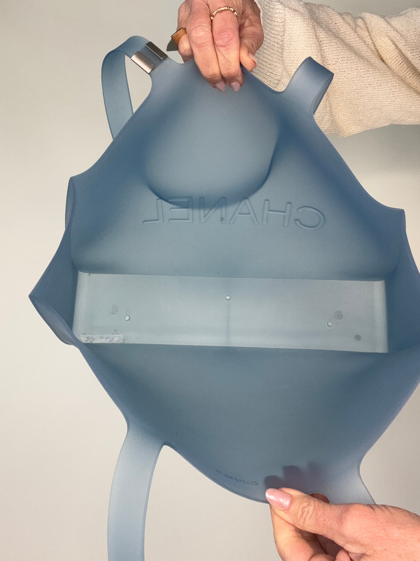 Chanel Blue Rubber Beach Tote