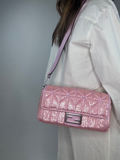 Fendi 1997 Re-Edition Glitter Two Way Bag