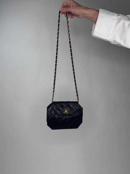 Chanel Vintage Octagon Lambskin Bag