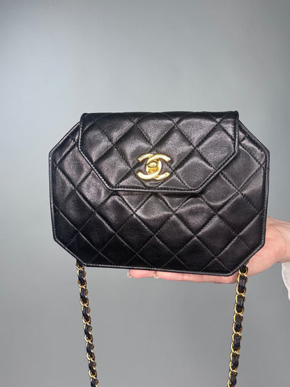 Chanel Vintage Octagon Lambskin Bag