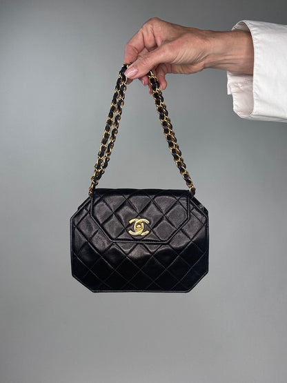 Chanel Vintage Octagon Lambskin Bag