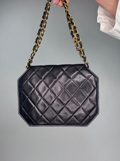 Chanel Vintage Octagon Lambskin Bag