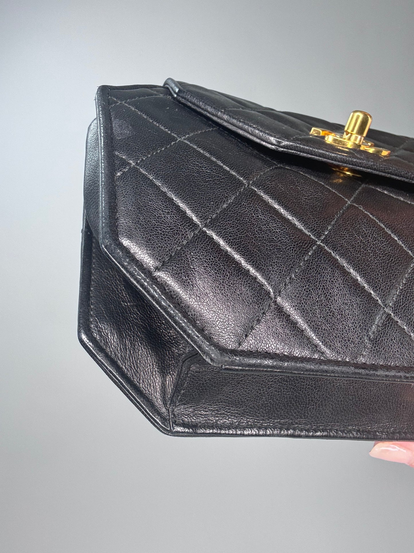 Chanel Vintage Octagon Lambskin Bag