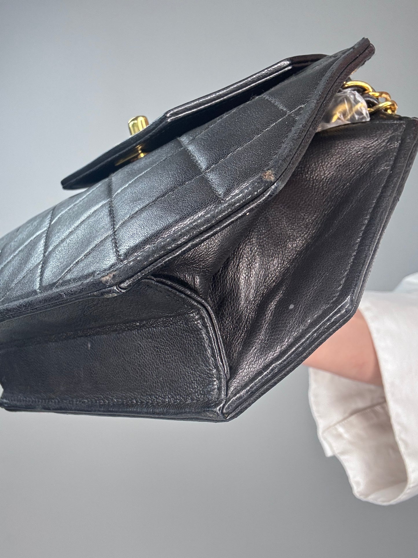 Chanel Vintage Octagon Lambskin Bag