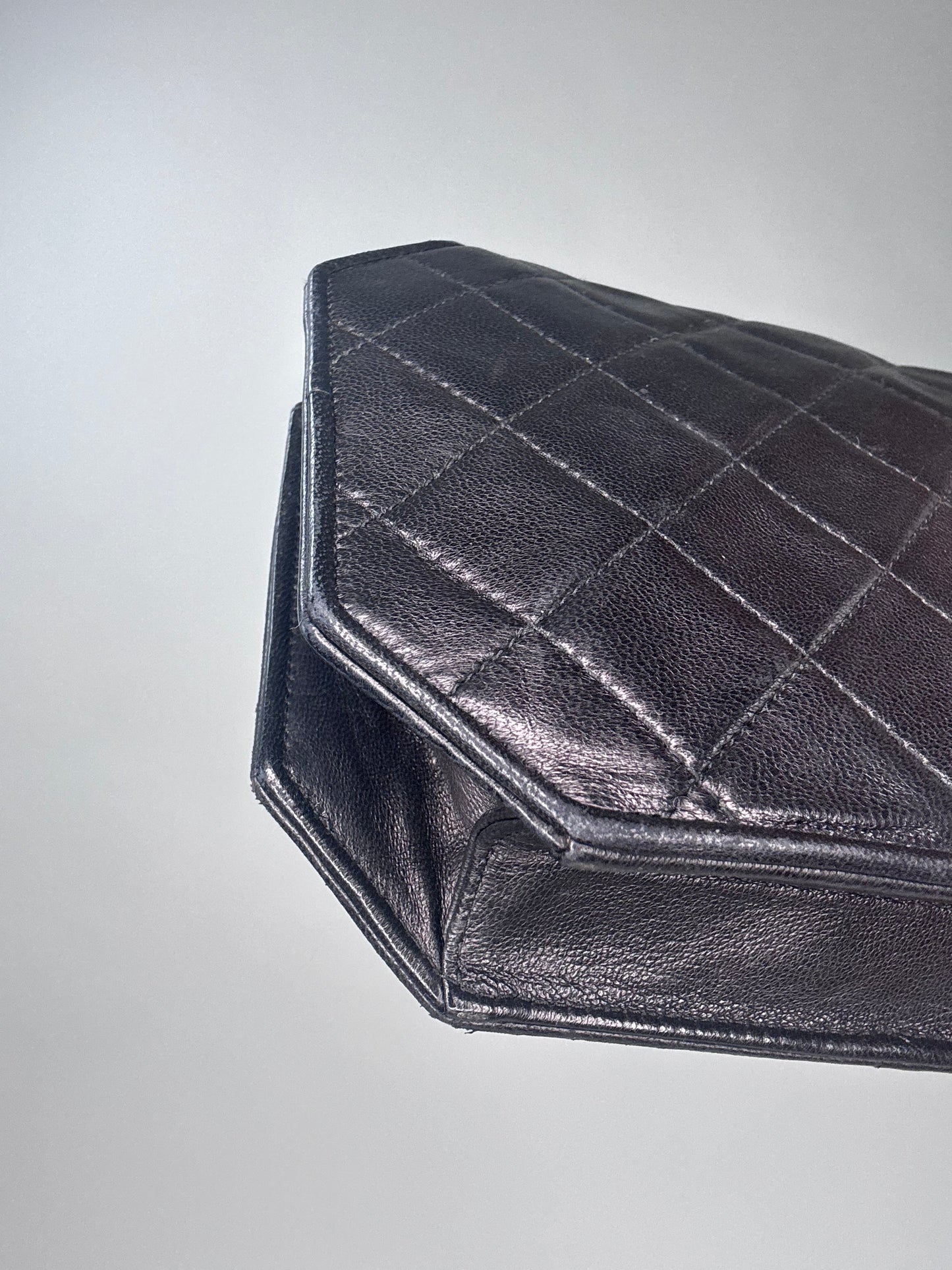Chanel Vintage Octagon Lambskin Bag