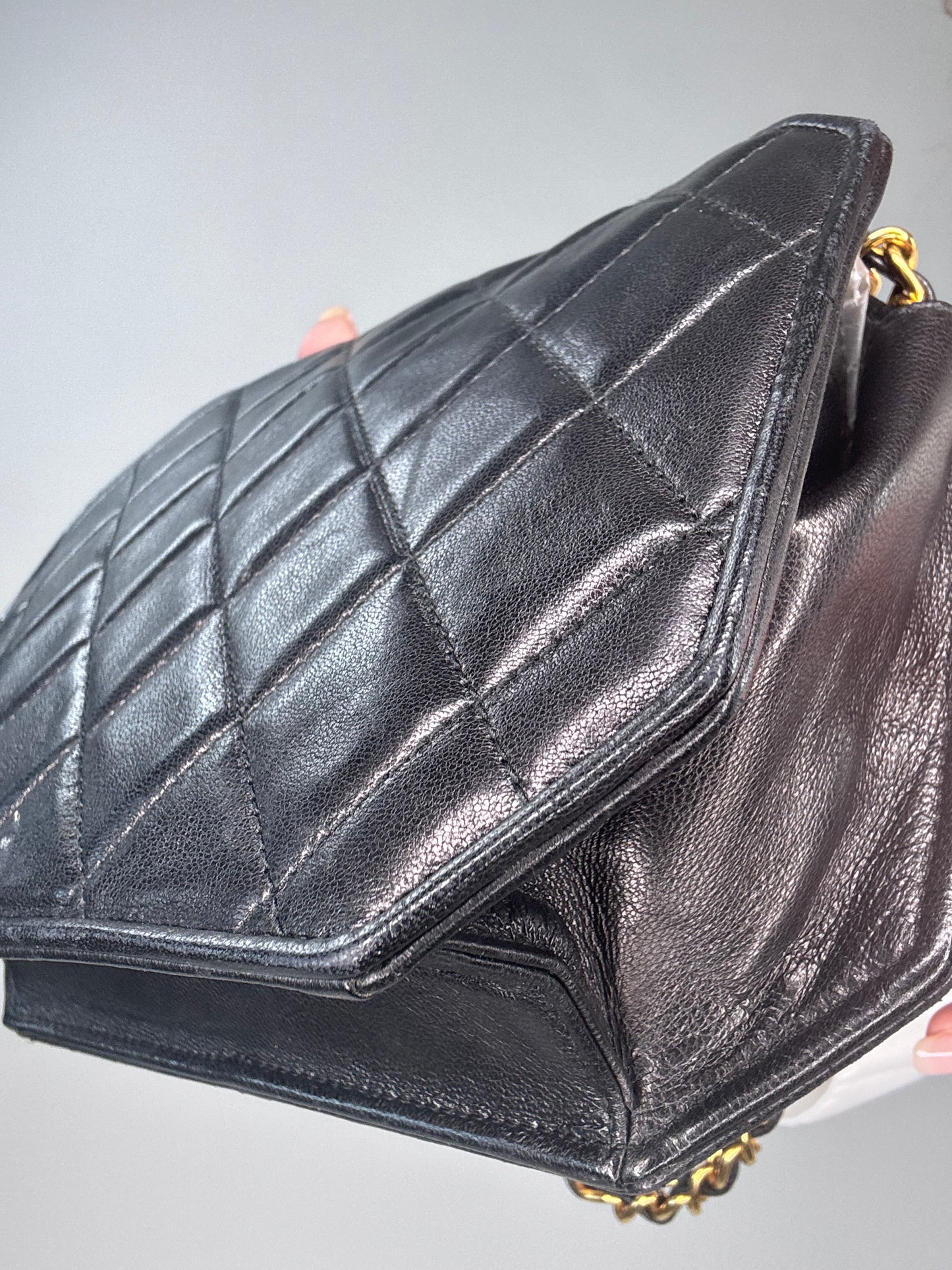 Chanel Vintage Octagon Lambskin Bag