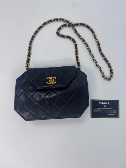 Chanel Vintage Octagon Lambskin Bag