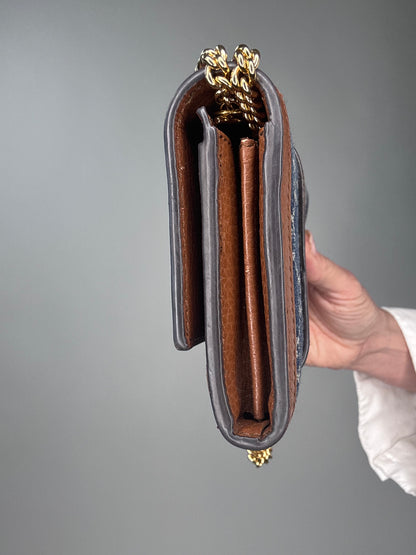 Gucci Jackie 1961  Denim Wallet On Chain