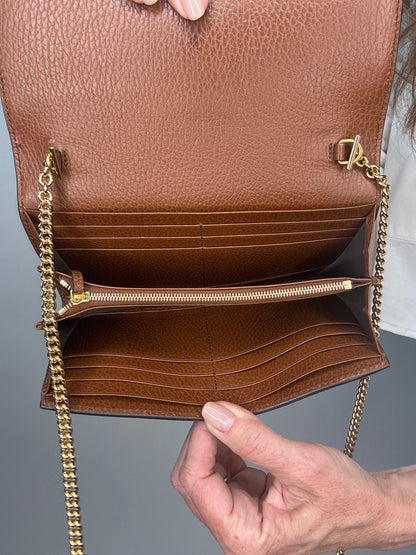 Gucci Jackie 1961  Denim Wallet On Chain