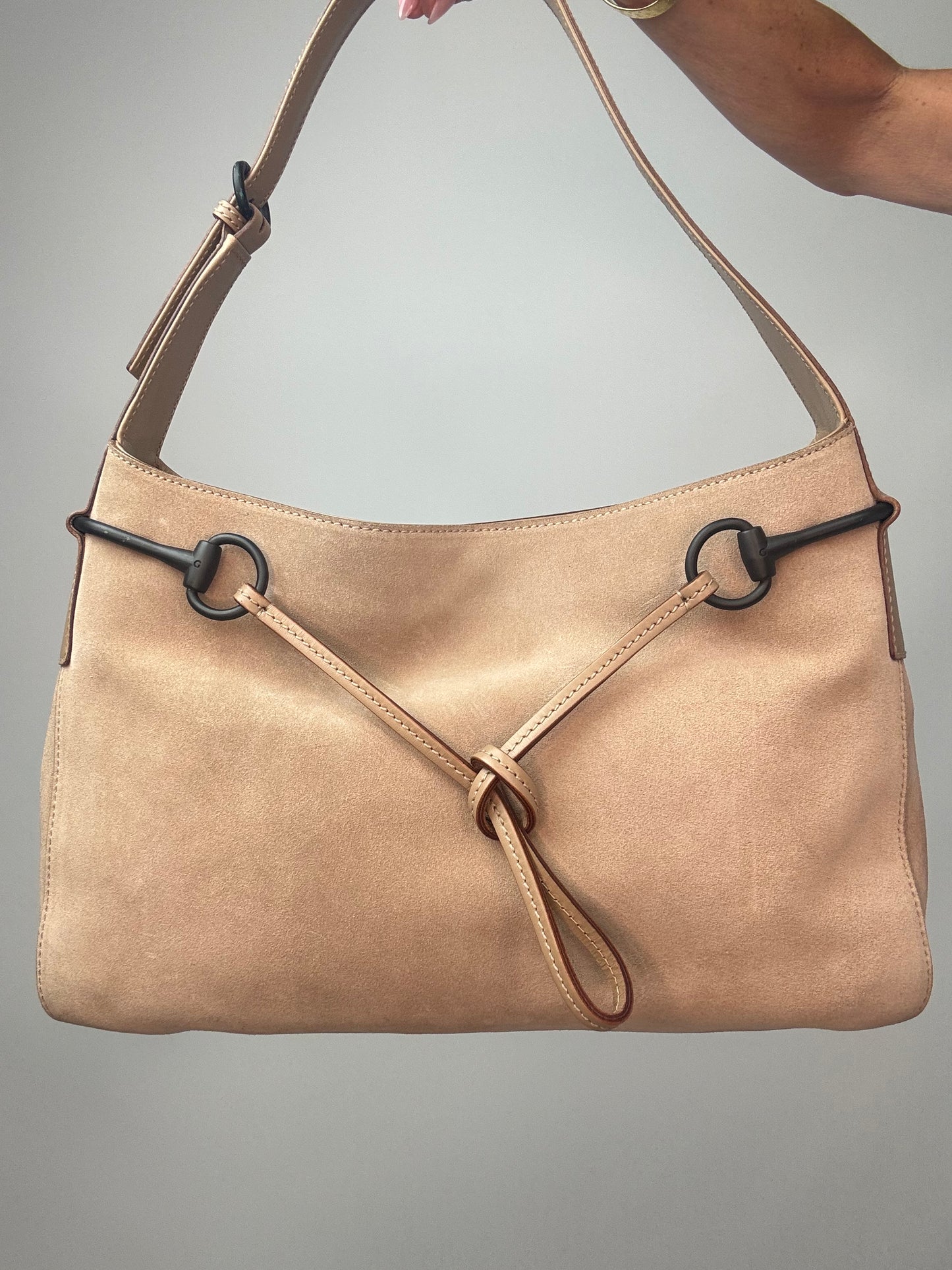 Gucci  Suede Horsebit Hobo