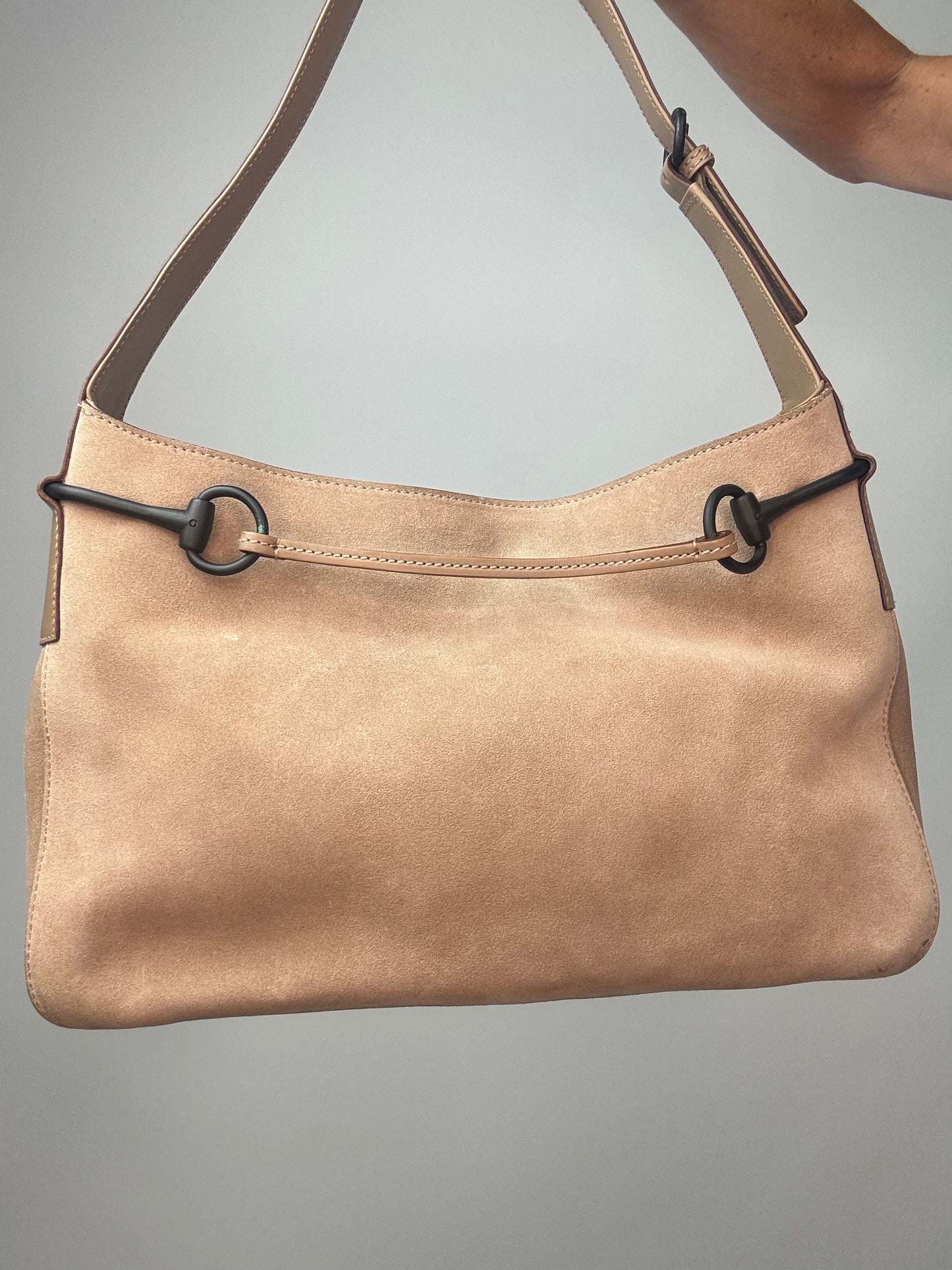 Gucci  Suede Horsebit Hobo