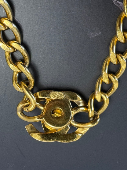 Chanel Rare Vinatge Turn Lock Necklace