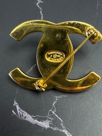 Chanel Vintage Turn Lock Brooch