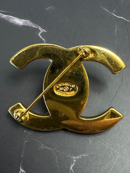 Chanel Vintage Turn Lock Brooch