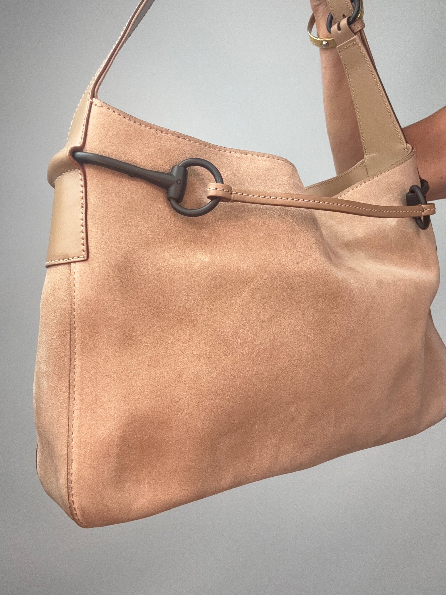 Gucci  Suede Horsebit Hobo