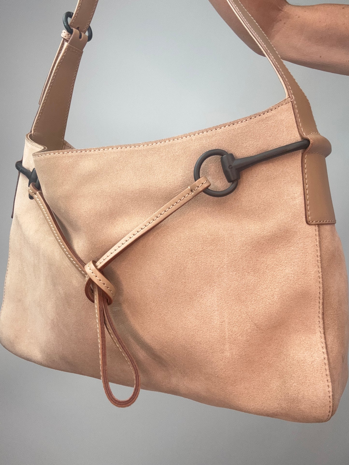 Gucci  Suede Horsebit Hobo