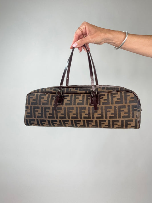 Fendi Zucca Vintage  Rare East West Bag